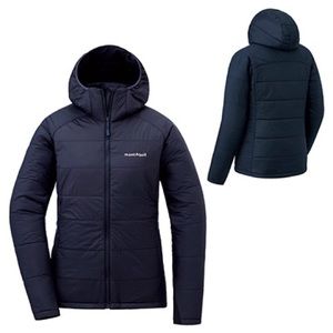 Montbell UL Thermawrap Parka in black navy